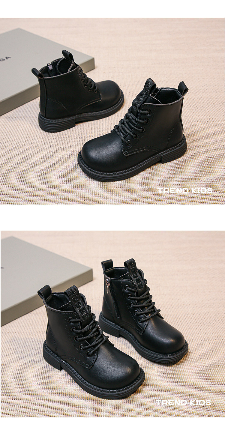 Children's Boots 2026 Autumn and Winter Martin Boots for Girls, Non-Slip Soft Sole, Runway Performance Dance Boots, Breathable Short Boots for Boys — 13
