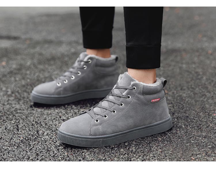 Giày tuyết mùa đông nam size lớn 45 cao để giúp giày nam 46 plus nhung ấm cực lớn 47 giày cotton Martin cotton boot 48 giầy cầu lông lining