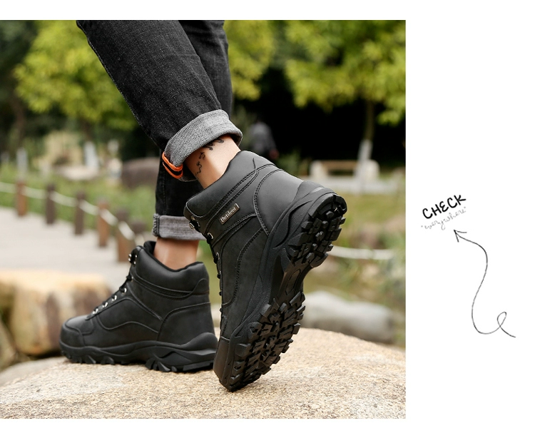 Giày nam 46 yard giày đi bộ đường dài cao ngoài trời cho nam thể thao thêm mã lớn 45 giày chống trượt chống trượt - Giay cao