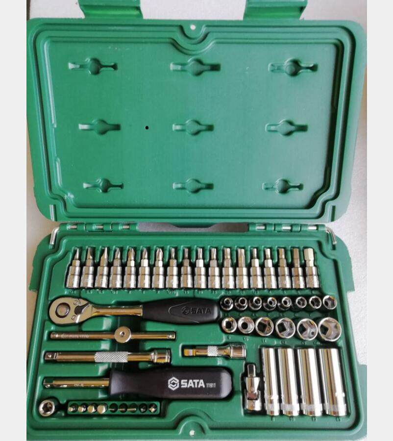 STAR TOOLS 52 pcs 09002 6 3 series ratchet wrench socket set 1 4 inch socket wrench set for trolley interior