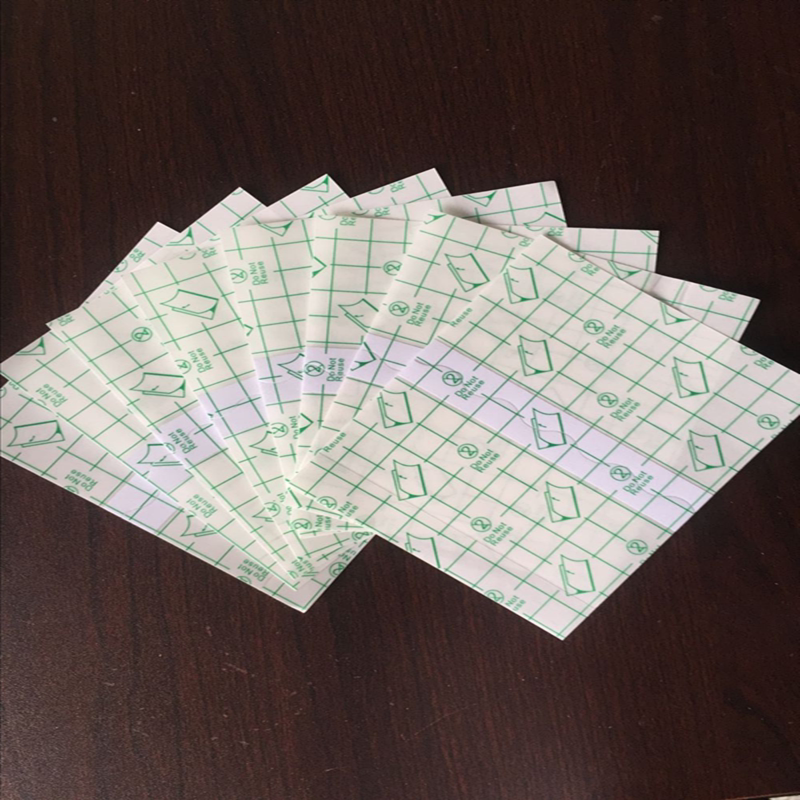 Waterproof PU film hypoallergenic swimming transdermal sticker 10*12 reinforcement sticker three-volt sticker plaster special film