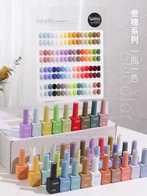 Sansu Three Spikes ‖ Nail Gel Polish 60 Colors One Bottle One Color Korean Set Sansu Three Spikes ‖ Nail Gel Polish 60 Colors One Bottle One Color Korean Set