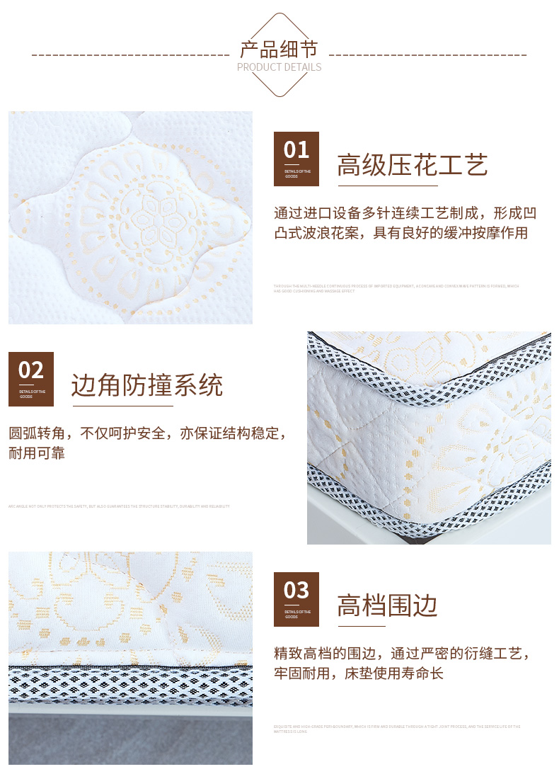 Hi-giấc mơ nệm cao su nệm 13 cm giường nệm lò xo 1.8m 1,5 m hai mặt có sẵn nệm - Nệm nệm gấp 1m6