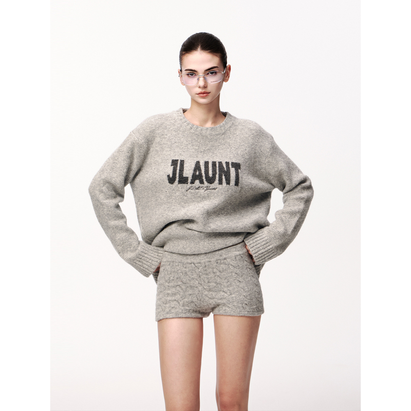 Jlaunt Gray Knitted Shorts for Women, Spring Slim Fit, Low-Waisted Casual Pants, American Style Hot Girl A-Line Hot Pants Jlaunt Gray Knitted Shorts for Women, Spring Slim Fit, Low-Waisted Casual Pants, American Style Hot Girl A-Line Hot Pants