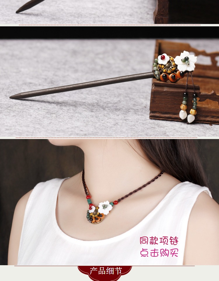 Phong cách dân tộc retro, bước, bọ cạp, tua, phong cách cổ xưa, Hanfu, vương miện, kẹp tóc, cung điện cổ điển, vương miện bằng gỗ, phụ kiện tóc kẹp tóc em bé