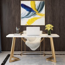  Nordic marble computer desk Writing desk style desk Household desk Simple creative bedroom desk Economical