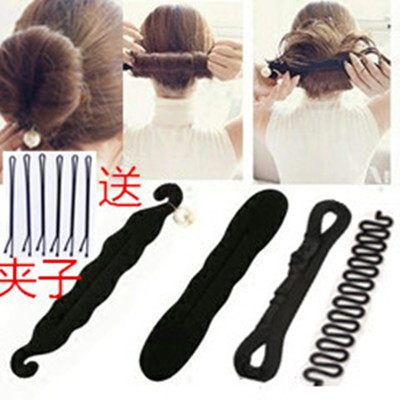 Hair artifact ball head coil hair device lazy hair styler Variety fluffy bud head Korean hair accessories adult