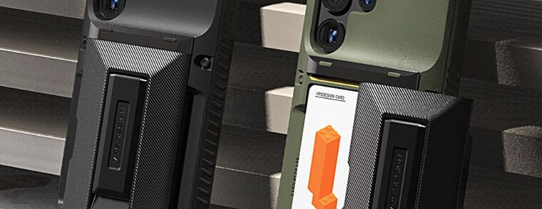 VRS Damda Glide Tough Shockproof Card Holder High End Premium S23 Plus, S23 Ultra Samsung Phone Case