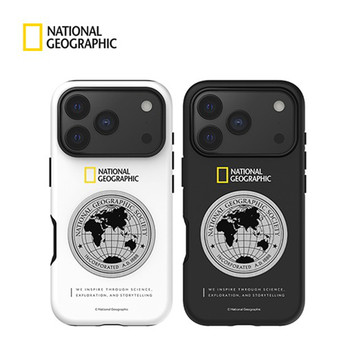 National Geographic Suitable for Apple 17Promax Mobile Phone Case Iphone17Promax Metal Earth Fashion Trendy Creative Protective Case Frosted Silicone Anti-Fall Business Protective Case