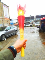 Rechargeable torch torch electronic simulation torch childrens torch sports meeting opening ignition starting prop