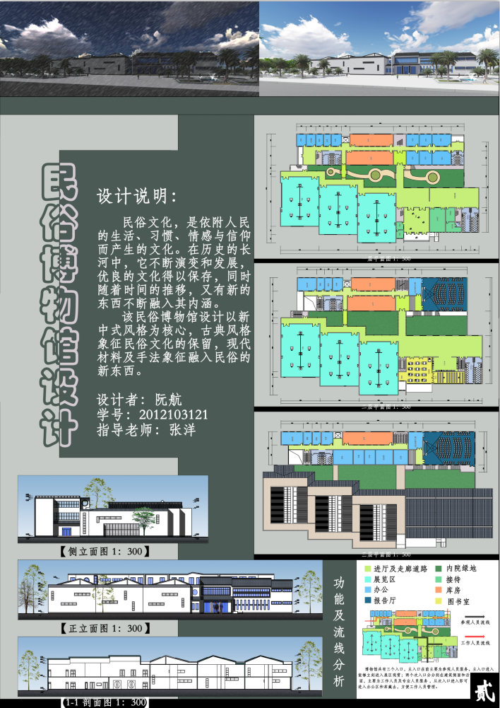T1499-老八校建筑设计源文件PSD模板毕业设计竞赛景观园林...-4