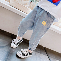 Child Jeans Spring Dress Foreign Air Girl Radish Pants 2022 New Spring Autumn Casual Long Pants Baby Boy Pants