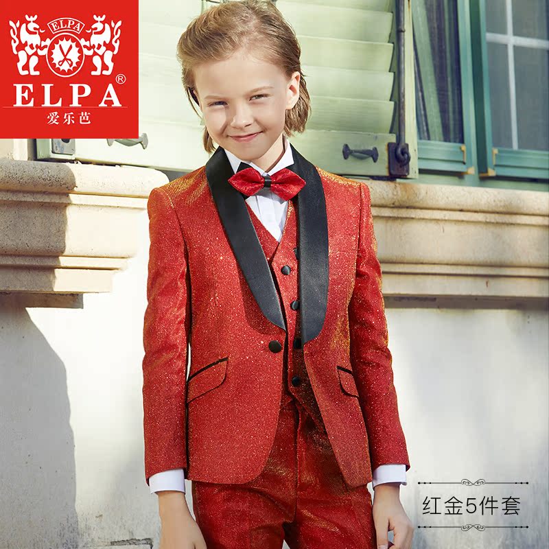 ELPA childrens phù hợp với bộ đồ hoa trẻ váy cậu bé phù hợp với baby baby đàn piano Show Show Show chiếc váy theo phong cách Anh.