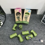 Серый кремовый прилив Прилив Шерри Фа Дог Тедди Собака Ходьба, собирающие сумки, чтобы выбрать дерьмовые сумки