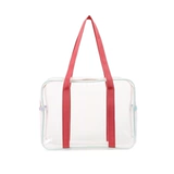 Вместительная и большая сумка через плечо из ПВХ, водонепроницаемая система хранения для плавания, пляжная льняная сумка