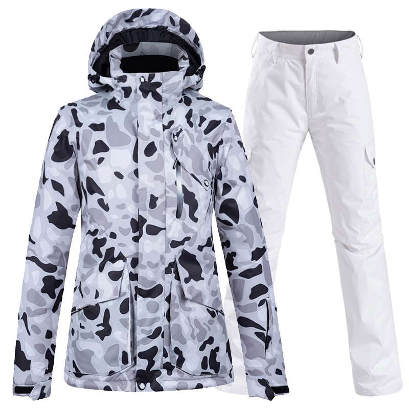 Ski Suit Men And Women Suit Veneer Double Board Korea Outdoor Waterproof Windproof Warm And Breathable Winter Thickened Ski Gear