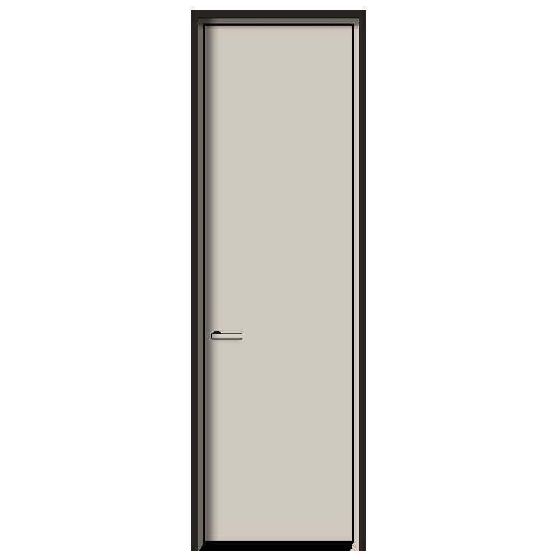 Extremely Narrow Aluminum Wooden Door, All-Aluminum Interior Door, Classy White Aluminum Alloy Room Door, Moisture-Proof, Antiseptic, Soundproofing, Modern and Simple