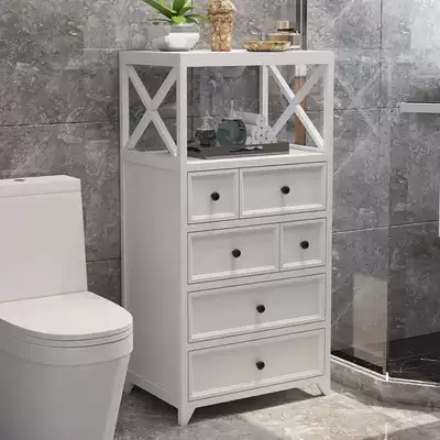 Toilet room toilet side cabinet side cabinet toilet bathroom storage cabinet storage cabinet storage cabinet bathroom floor-to-ceiling drawer cabinet