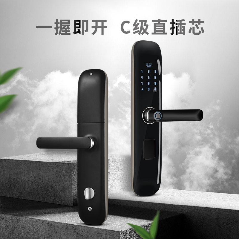 God to fingerprint lock home security door lock smart door lock magnetic card lock electronic lock golden finger 5 Number