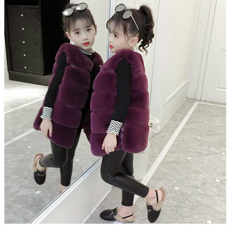 Áo vest nữ mùa thu đông 2018 trẻ em phiên bản Hàn Quốc áo len lông cừu mới cho bé áo khoác cho bé