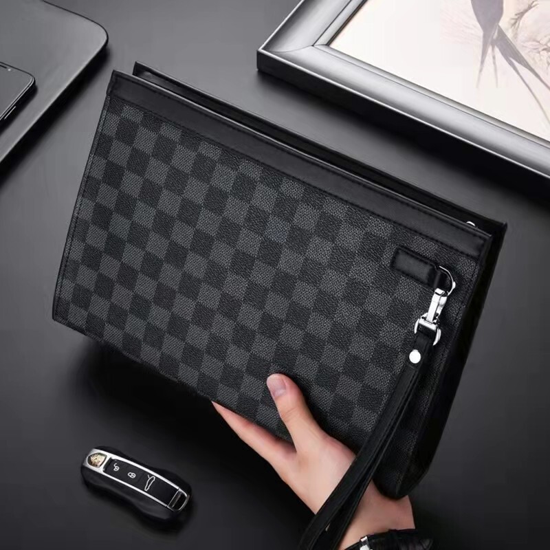 New Style Men's Clutch Bag, Fashionable Genuine Leather Clutch Bag, Envelope Bag, Business Clutch Bag, Trendy Men's Light Luxury Brand New Style Men's Clutch Bag, Fashionable Genuine Leather Clutch Bag, Envelope Bag, Business Clutch Bag, Trendy Men's Light Luxury Brand