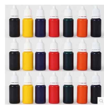 12 color light - sensitive oil printing oil red blue green and violet black company seal oil 10 ml