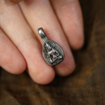 Tibetan Tiantie clip four-armed Guanyin Medicine Buddha pendant pendant longevity Buddha accessories side hanging small element features