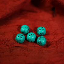 8mm green auspicious heavenly mother dice with beads loose beads imitation turquoise tool making dice accessories accessories