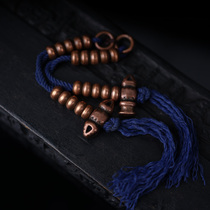 Tibetan purple gold Lima copper Buddha beads counting pendant small element accessories side hanging pendant