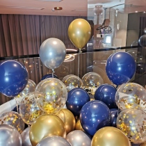 Net red boy childrens birthday decoration store opening celebration event Fathers Day scene arrangement metal balloon