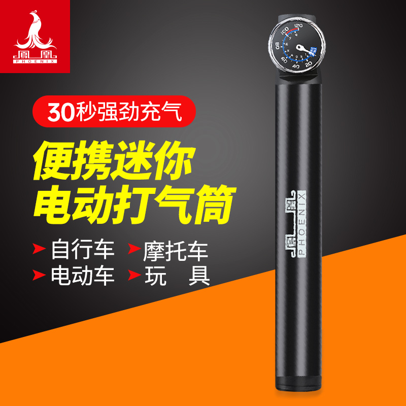 Phoenix Electric Inflator Aluminum Alloy New High Pressure Portable Bike Bike Electric Car Basketball Home Versatile