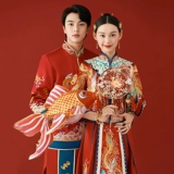 Летний традиционный свадебный наряд Сюхэ, тонкое свадебное платье