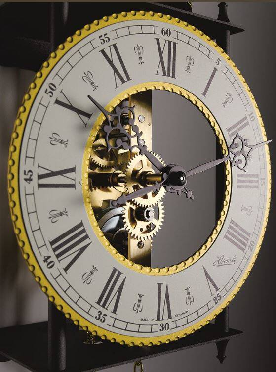 German original direct mail Hermle Hermler hollowed-out clock metal mechanical hanging clock 70731-000711