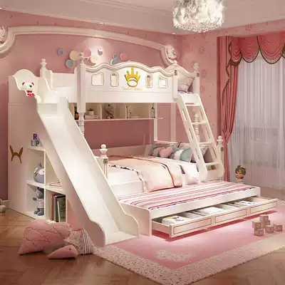 High and low bed bunk bed bunk bed for children Girl princess bed