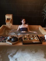 Bath tub home full body adult thickened square family bath barrel wooden barrel bath barrel beauty salon custom-made