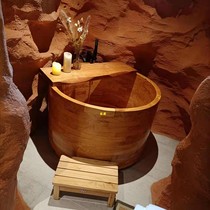 Oak barrel bath barrel adult bath barrel bath tub solid wood bath tub bath barrel adult household full body