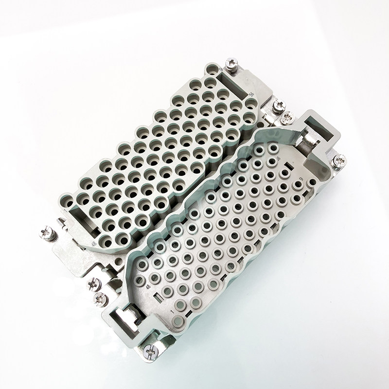 Heavy-duty connector 64 Core needle rectangular air plug HDC-HEEE-064-M F needle 16A cold pressure joint