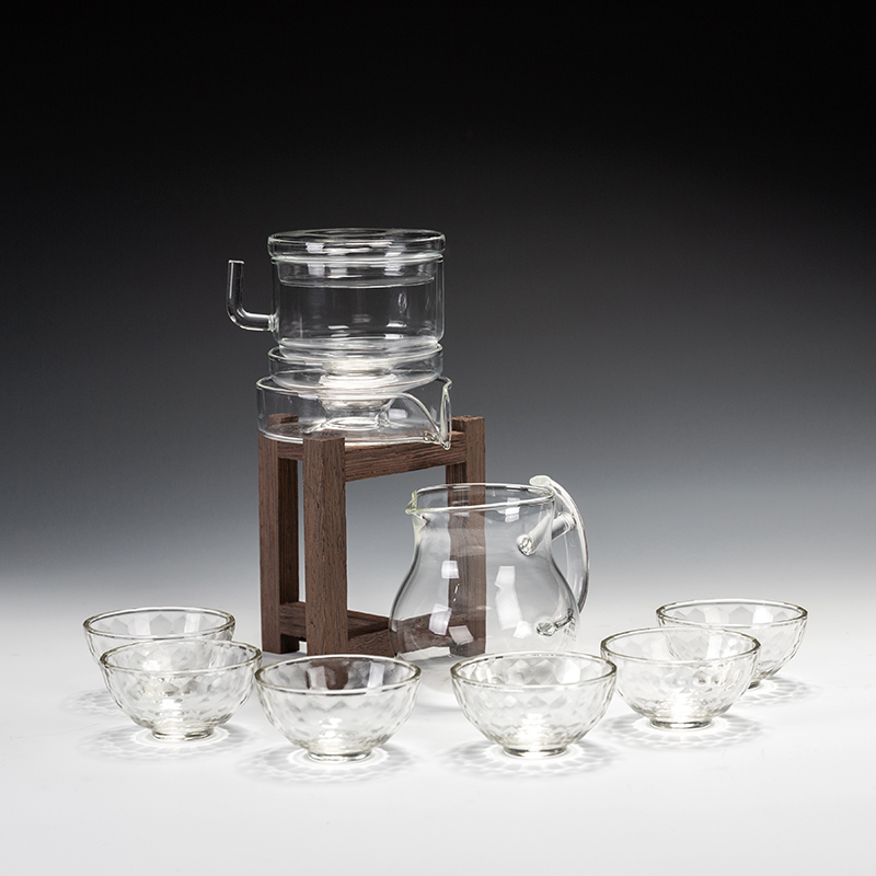 Semi-automatic glass sloth person Gongfu tea furniture set for household use to run the cup maker single sex creative cup