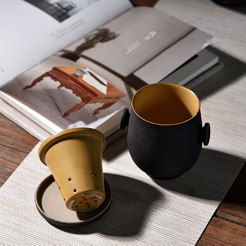 Black Pottery Master Pint Cup Office Cup Office Cup Home Personal Single Cup Kung Fu Tea Cup Ceramic Tea Set Small Cups