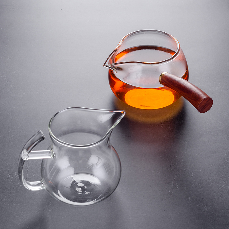 Justice Cup Tea leakage one-piece suit glass utilita tea furniture set Gongcup Sub-tea Heat Resistant Accessories Pour tea Thickened