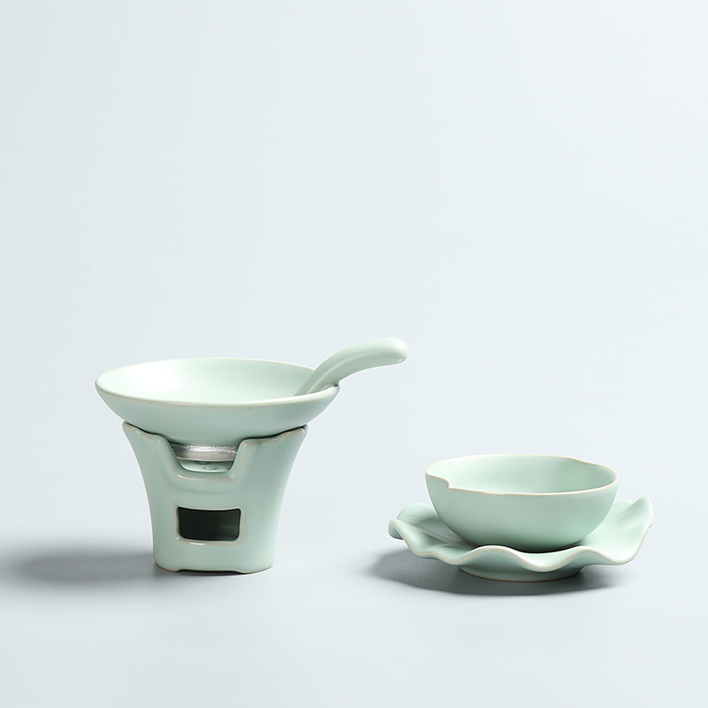 Ru Kiln Tea Leak Creativity Filter Tea Filter Tea Ware Tea House Green Porcelain Kongfu Tea Furniture Accessories Tea Aisle Day Style Tea Septer