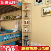 Xinjiang Corner Bookshelf Living Room Containing Cabinet Shelves Living Room Office Floor Triangular Corner Cabinet