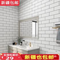 Xinjiang Home Kitchen Anti-Oil Sticker Bathroom room Wall background hearth sticker waterproof and moisture-proof wall paper