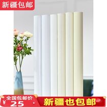 Xinjiang wallpaper self-adhesive white wood grain waterproof moisture-proof wardrobe door table old furniture renovation wall sticker