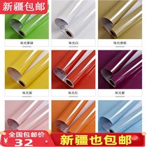 Xinjiang kitchen anti-oil sticker waterproof and moisture-proof wall paper self-adhesive cupboard door table Renovated Decorative stickers