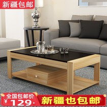 Xinjiang simple modern coffee table living room simple small apartment creative side few with drawer coffee table table