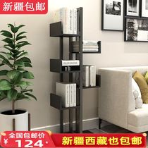 Xinjiang creative bookshelf Simple storage rack Shelf Floor-to-ceiling flower pot rack Balcony flower rack Multi-layer shelf