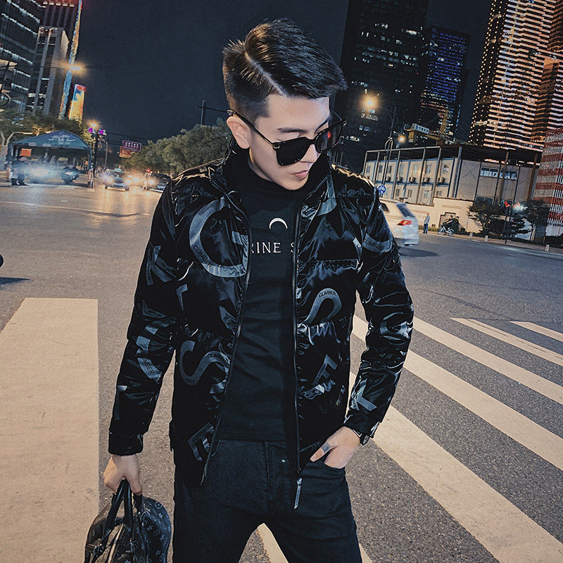 Men's down jacket autumn and winter jacket Korean version of the trend fashion brand handsome all-time light and thin winter coat