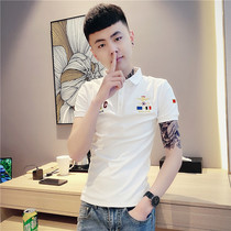 Youth Tide brand short sleeve T-shirt men Korean version of the trend slim Joker polo shirt 2021 new summer clothes