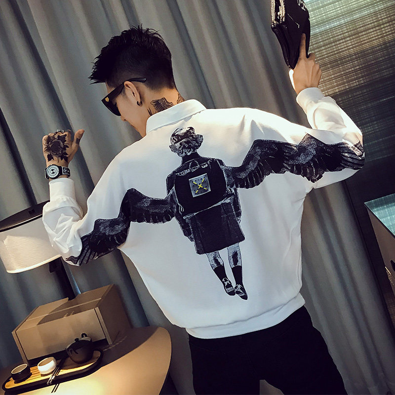 Net Red Tide brand Ruffian shirt men Korean shirt 2020 Spring New loose trend Joker spring clothes